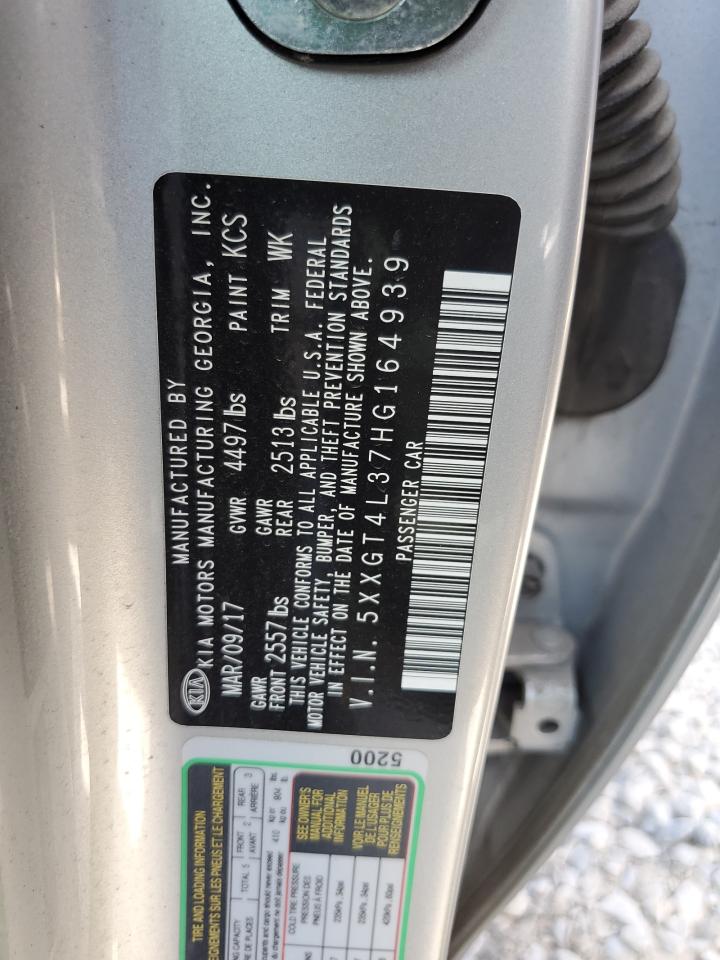 5XXGT4L37HG164939 2017 Kia Optima Lx