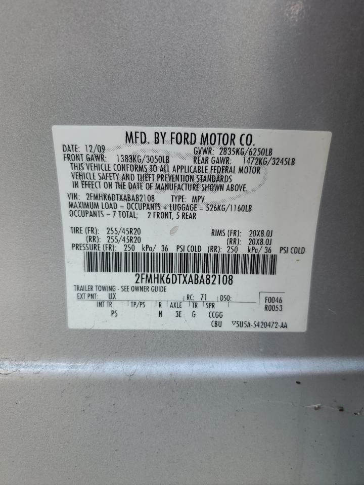 2FMHK6DTXABA82108 2010 Ford Flex Limited