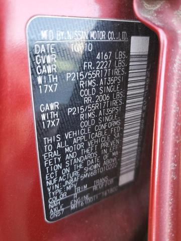 2011 Nissan Juke S VIN: JN8AF5MV6BT010222 Lot: 61666044