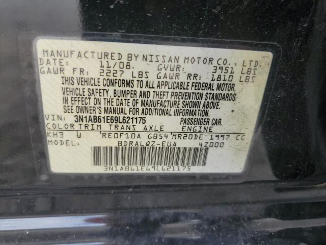 2009 Nissan Sentra 2.0 VIN: 3N1AB61E69L621175 Lot: 61861754