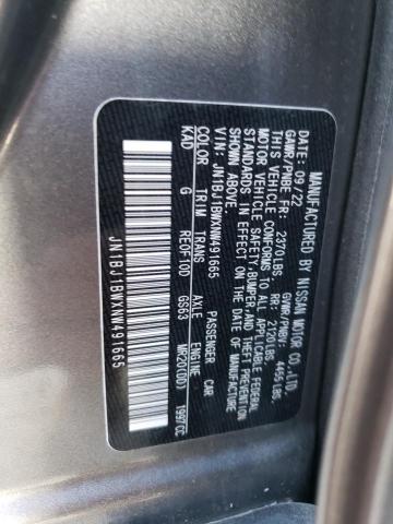 2022 Nissan Rogue Sport Sv VIN: JN1BJ1BWXNW491665 Lot: 62137054