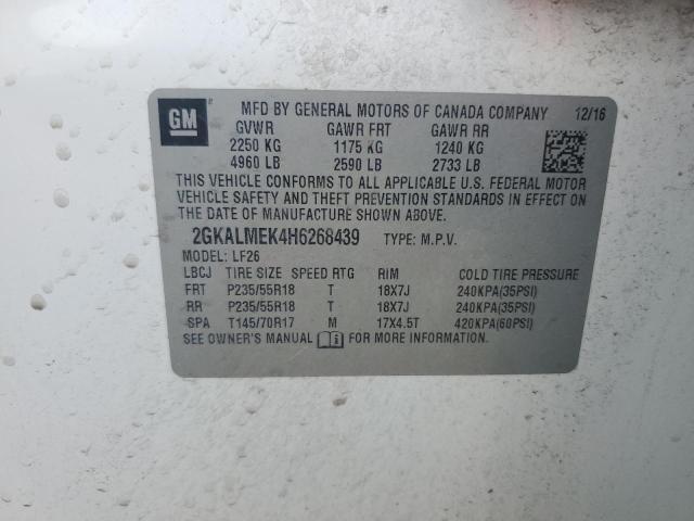 2017 GMC TERRAIN SL - 2GKALMEK4H6268439