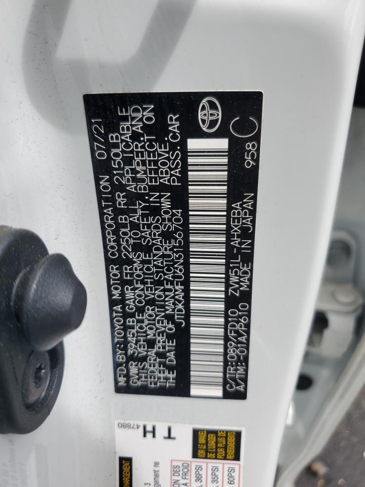 JTDKAMFU6N3156704 2022 Toyota Prius Night Shade