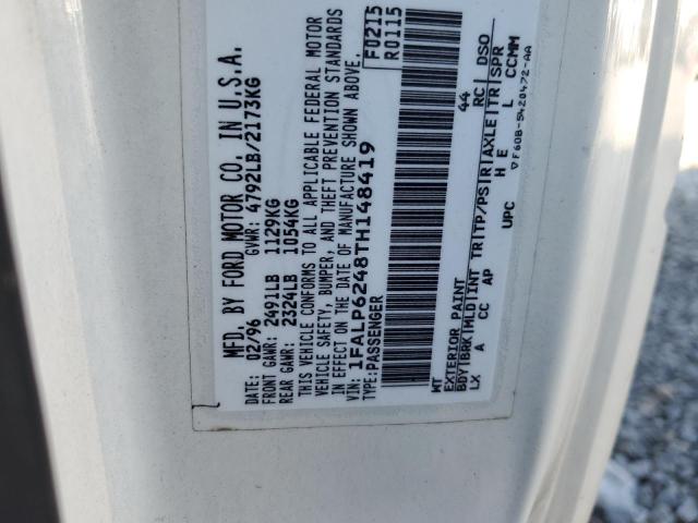 1996 Ford Thunderbird Lx VIN: 1FALP6248TH148419 Lot: 61892244