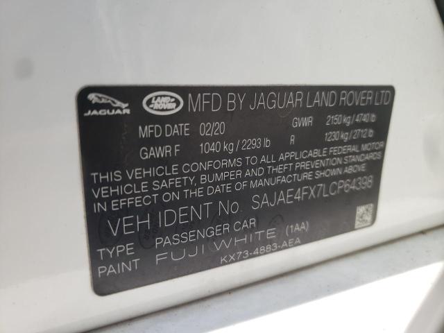 2020 Jaguar Xe S VIN: SAJAE4FX7LCP64398 Lot: 62295004