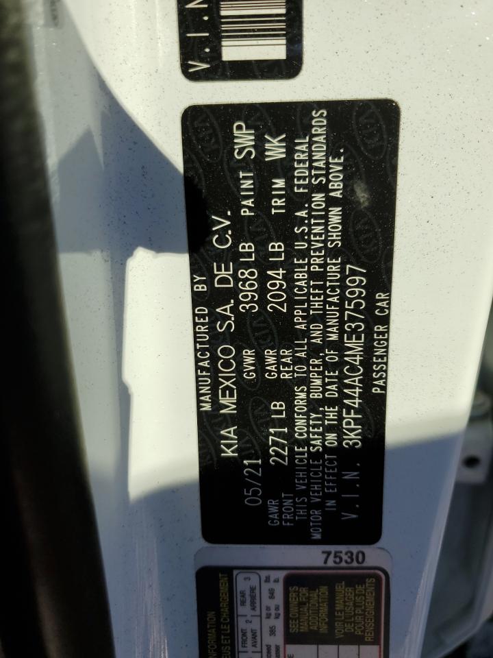 3KPF44AC4ME375997 2021 Kia Forte Gt