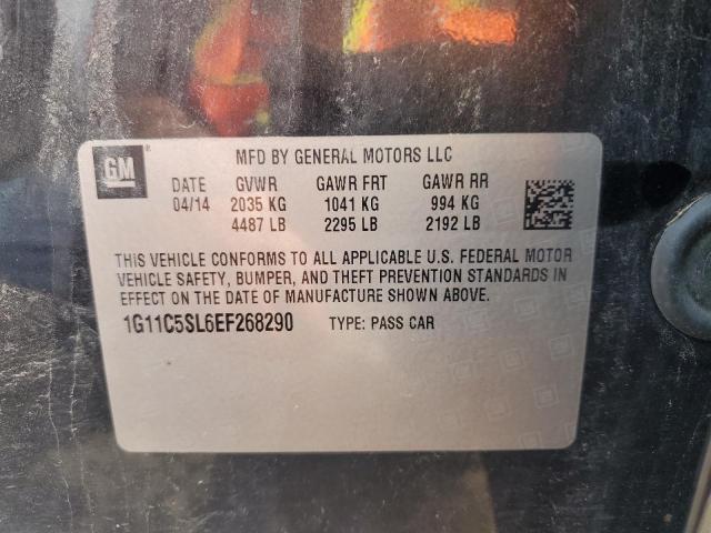 2014 Chevrolet Malibu 1Lt VIN: 1G11C5SL6EF268290 Lot: 61828254