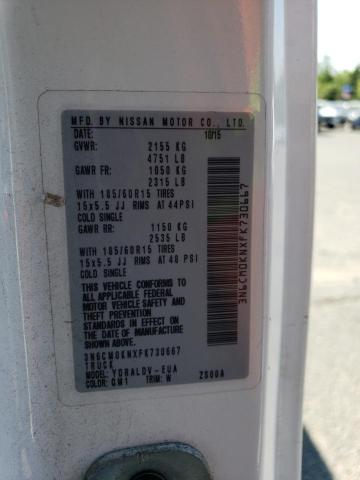 2015 NISSAN NV 200 3N6CM0KNXFK730667