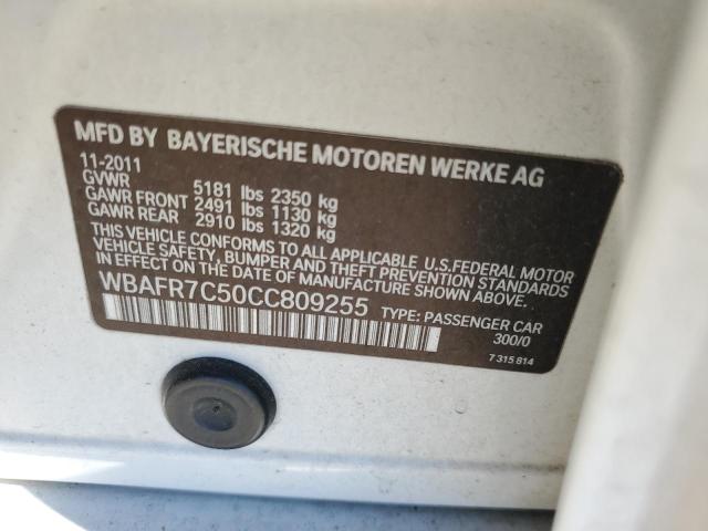 2012 BMW 535 I VIN: WBAFR7C50CC809255 Lot: 60379894