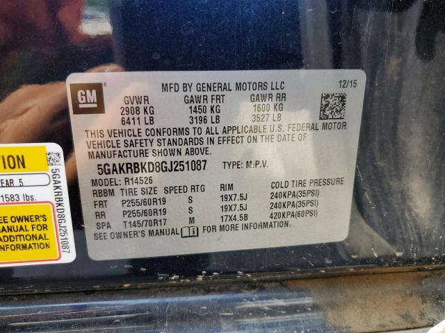 2016 BUICK ENCLAVE - 5GAKRBKD8GJ251087