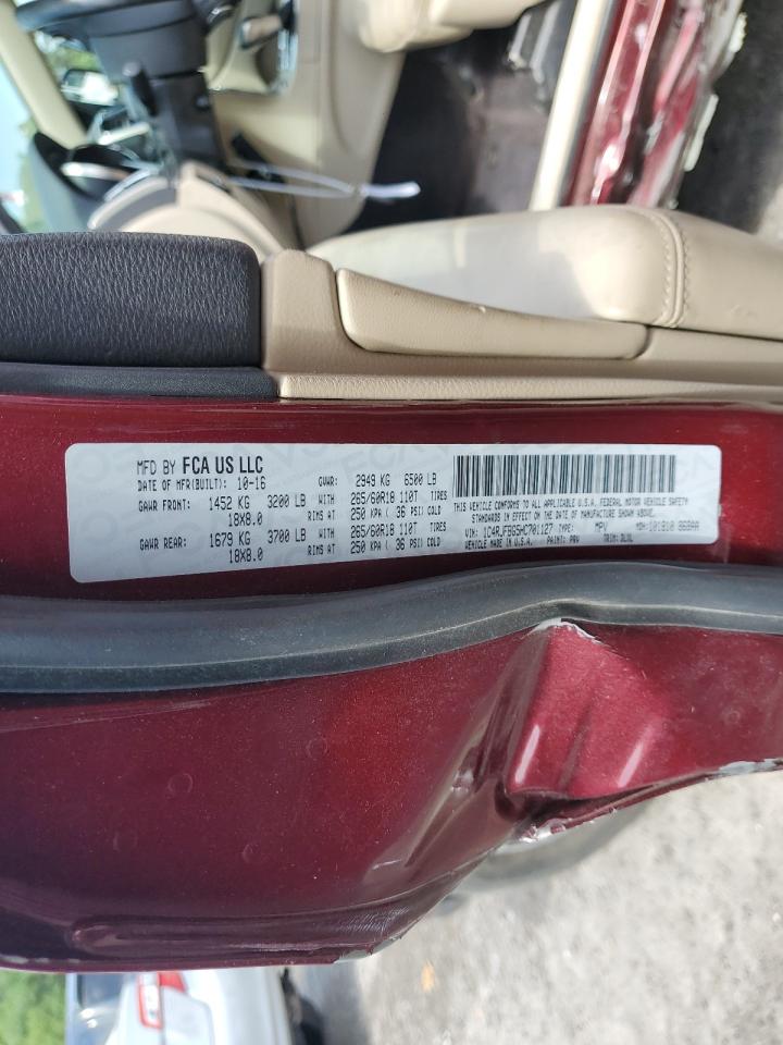 1C4RJFBG5HC701127 2017 Jeep Grand Cherokee Limited