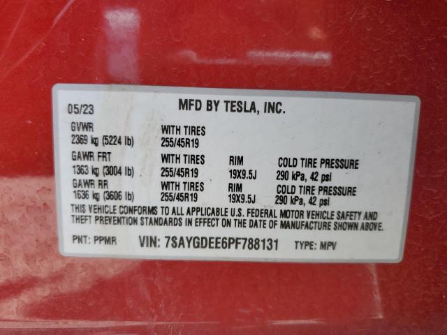 7SAYGDEE6PF788131 Tesla Model Y  12