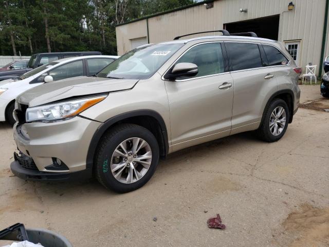 VIN 5TDJKRFHXFS187155 2015 Toyota Highlander, Xle no.1