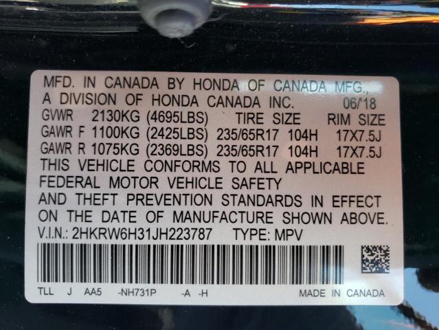 2018 HONDA CR-V LX - 2HKRW6H31JH223787