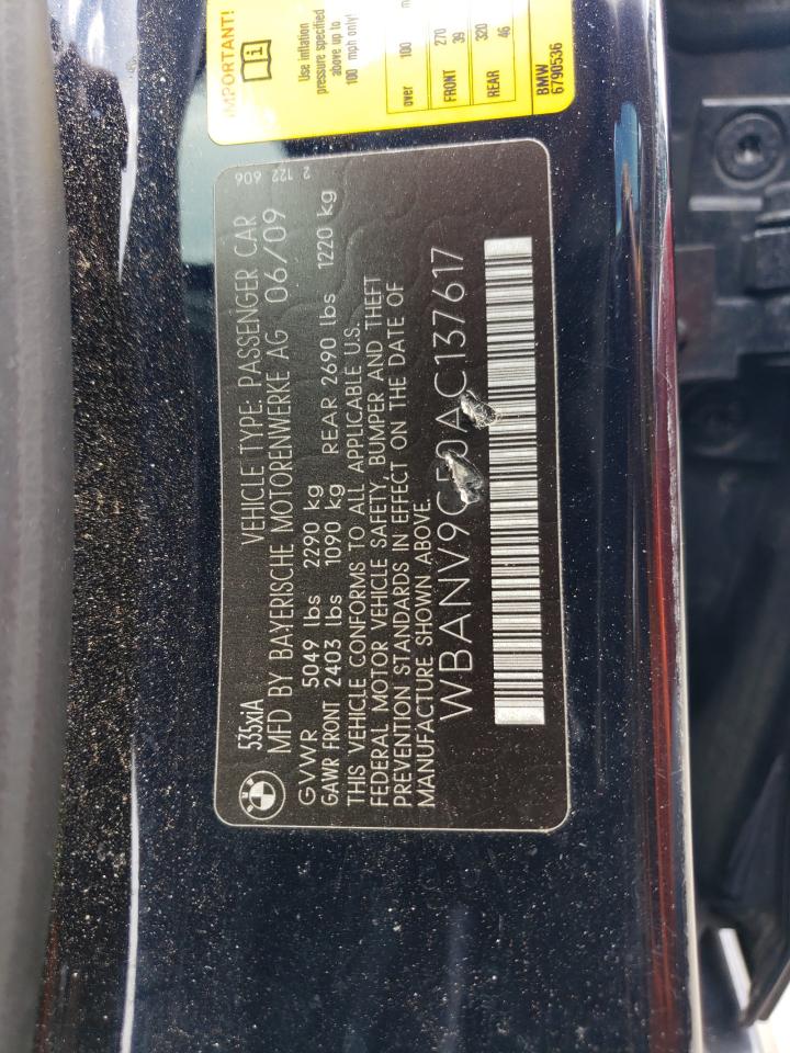 WBANV9C50AC137617 2010 BMW 535 Xi