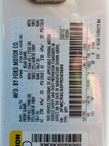 2023 Ford Bronco Sport Outer Banks VIN: 3FMCR9C65PRD65660 Lot: 62146114