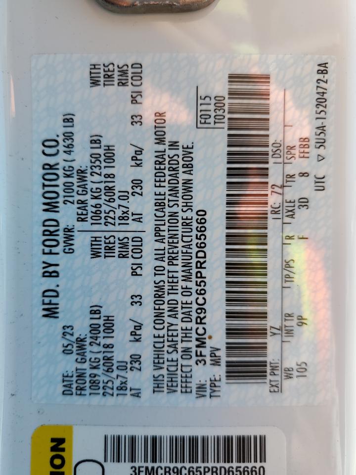 3FMCR9C65PRD65660 2023 Ford Bronco Sport Outer Banks