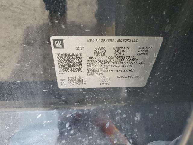 2018 CHEVROLET TAHOE C150 - 1GNSCBKC6JR197098