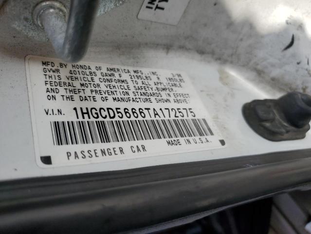 1996 Honda Accord Ex VIN: 1HGCD5666TA172575 Lot: 63530454