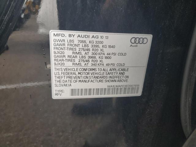 2014 Audi Q7 Premium Plus VIN: WA1LMAFE3ED007819 Lot: 62063994