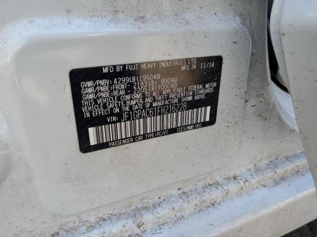 2015 SUBARU IMPREZA PR - JF1GPAC61FH216228