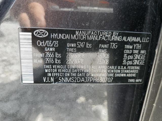 2023 Hyundai Santa Fe Sel VIN: 5NMS2DAJ7PH630707 Lot: 61214544