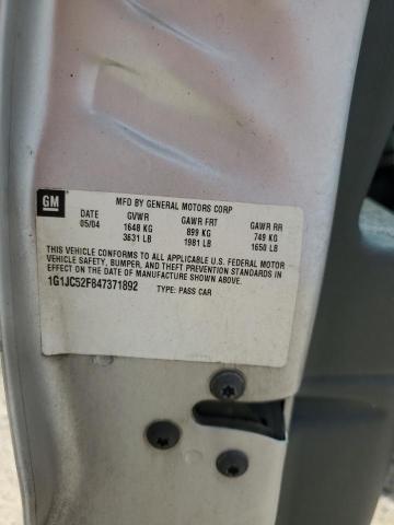 2004 Chevrolet Cavalier VIN: 1G1JC52F847371892 Lot: 61219714