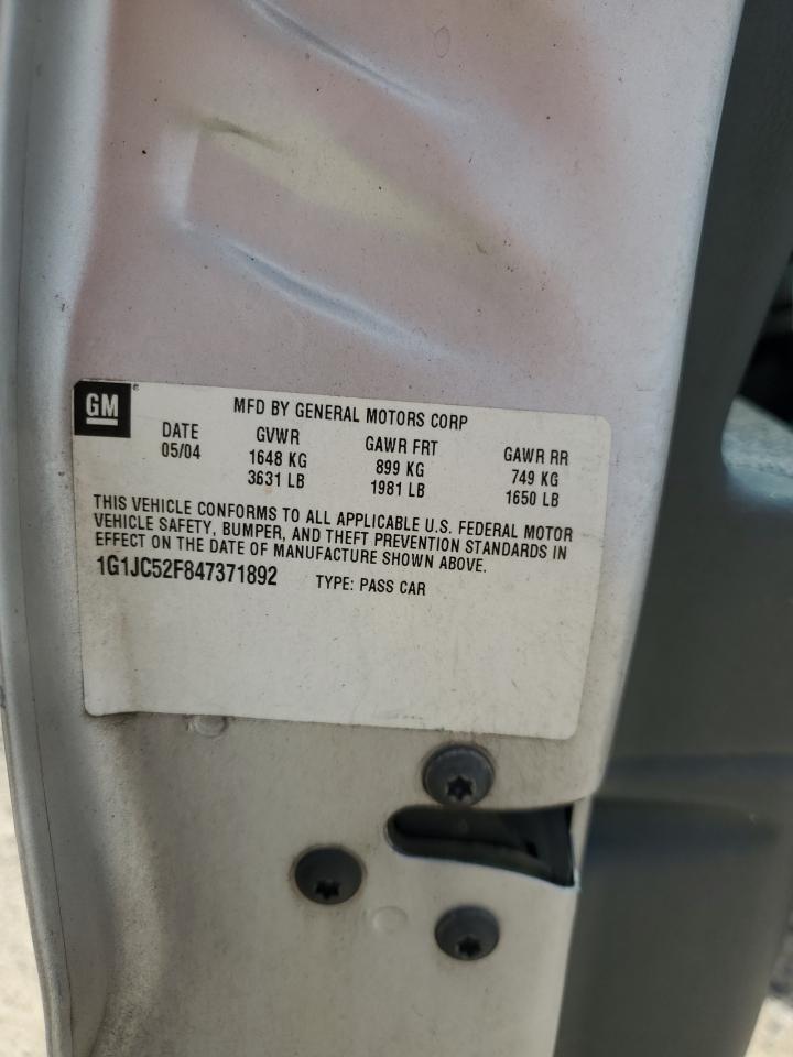 1G1JC52F847371892 2004 Chevrolet Cavalier