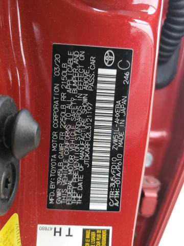 2020 TOYOTA PRIUS L - JTDKARFU2L3121197