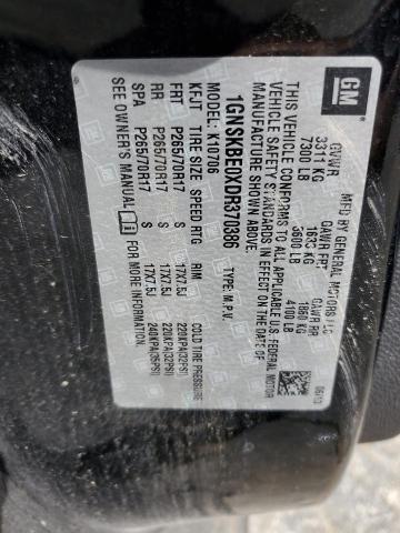 2013 Chevrolet Tahoe K1500 Lt VIN: 1GNSKBE0XDR370386 Lot: 61421034