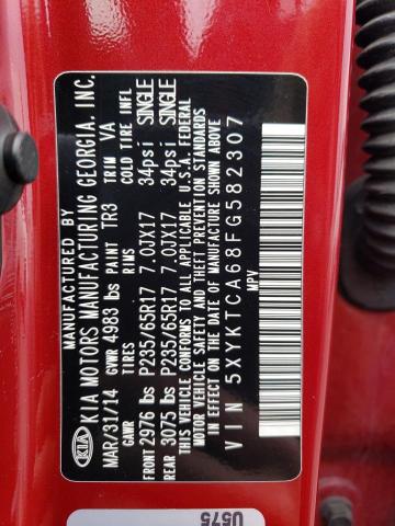 2015 KIA SORENTO LX - 5XYKTCA68FG582307