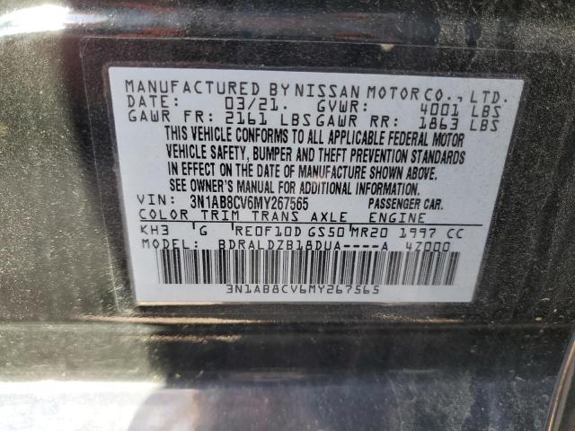 2021 Nissan Sentra Sv VIN: 3N1AB8CV6MY267565 Lot: 61598514