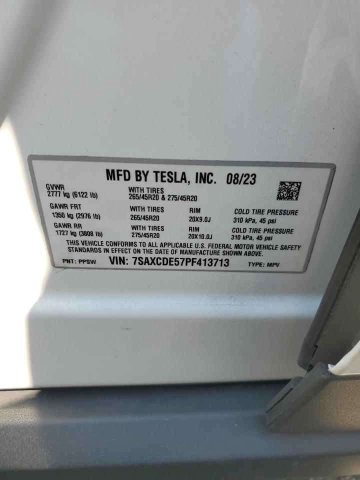 7SAXCDE57PF413713 2023 Tesla Model X