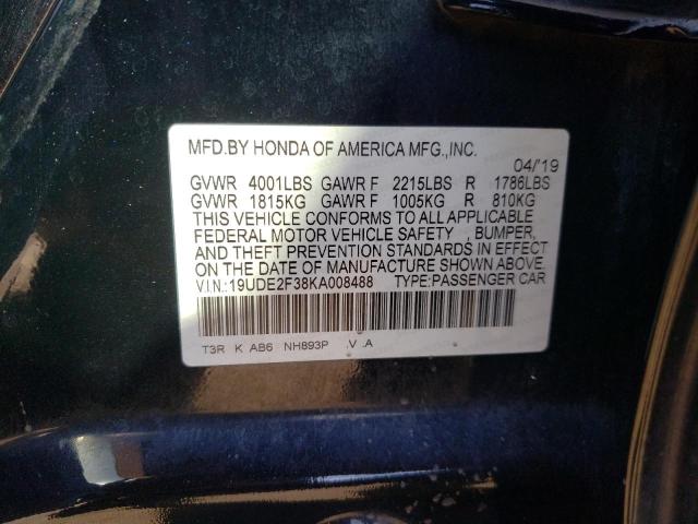 19UDE2F38KA008488 2019 Acura Ilx