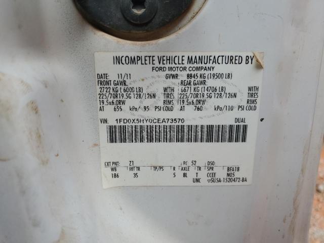 2012 Ford F550 Super Duty VIN: 1FD0X5HY0CEA73570 Lot: 61022914