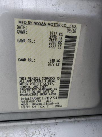 2017 NISSAN ALTIMA 2.5 - 1N4AL3APXHC128254
