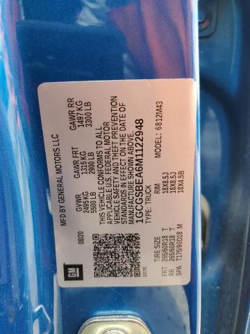 2021 CHEVROLET COLORADO - 1GCGSBEA6M1122948