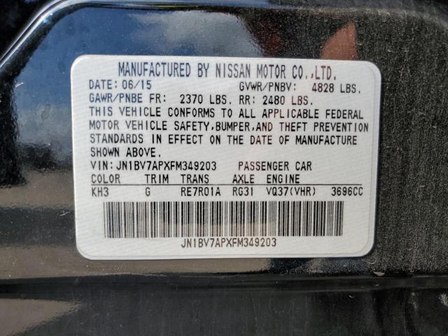 VIN JN1BV7APXFM349203 2015 Infiniti Q50, Base no.12