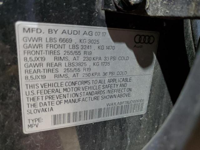 VIN WA1LABF78JD006109 2018 Audi Q7, Premium Plus no.14