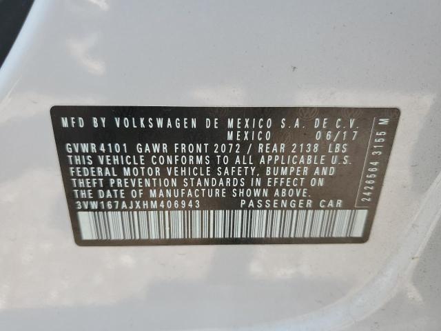 2017 VOLKSWAGEN JETTA S - 3VW167AJXHM406943