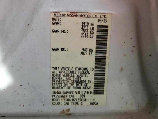 1N4AL3AP4FC581766 2015 Nissan Altima 2.5