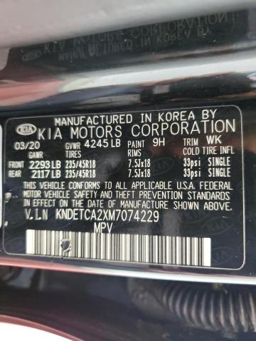 2021 Kia Seltos Sx VIN: KNDETCA2XM7074229 Lot: 62793354