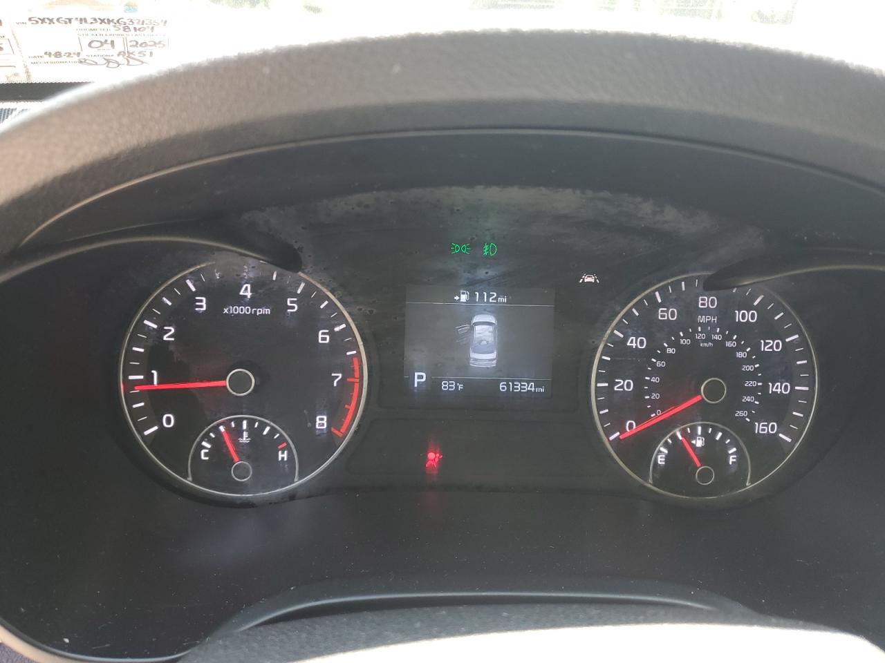 5XXGT4L3XKG321354 2019 Kia Optima Lx