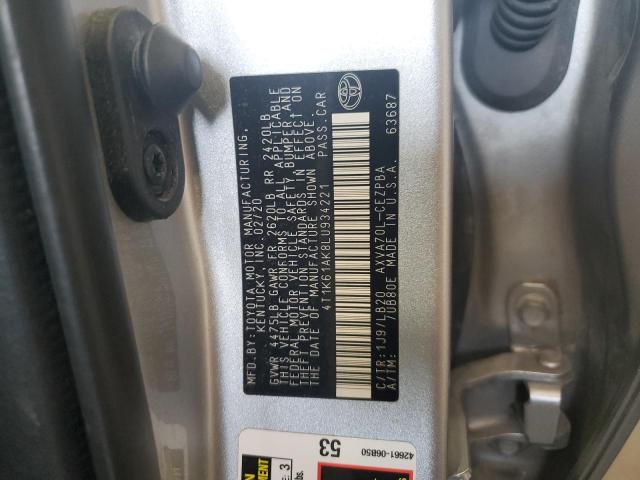 VIN 4T1K61AK8LU934221 2020 Toyota Camry, Xse no.12