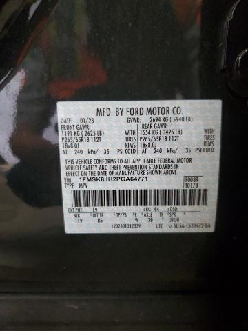 2023 Ford Explorer Timberline VIN: 1FMSK8JH2PGA64771 Lot: 61057274