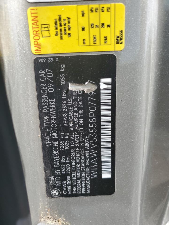 WBAWV53558P077947 2008 BMW 328 Xi Sulev