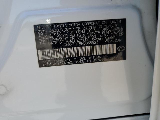 2014 Lexus Is 250 VIN: JTHBF1D25E5035523 Lot: 61530634