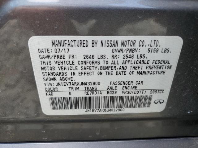 2018 Infiniti Q50 Luxe VIN: JN1EV7ARXJM432900 Lot: 62602294