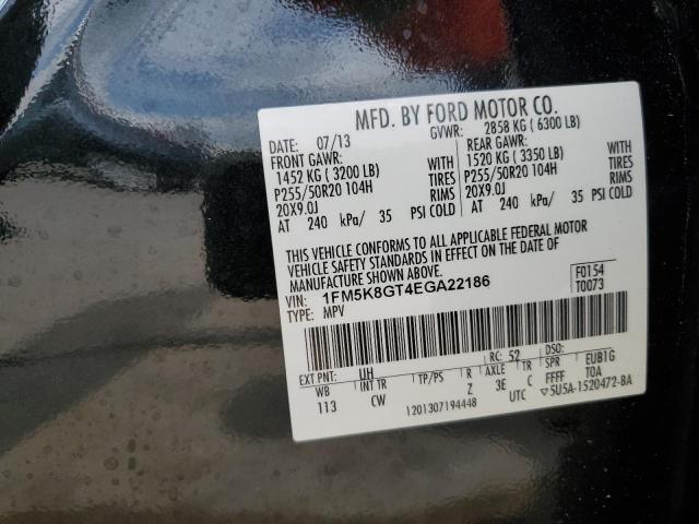 2014 Ford Explorer Sport VIN: 1FM5K8GT4EGA22186 Lot: 61867904