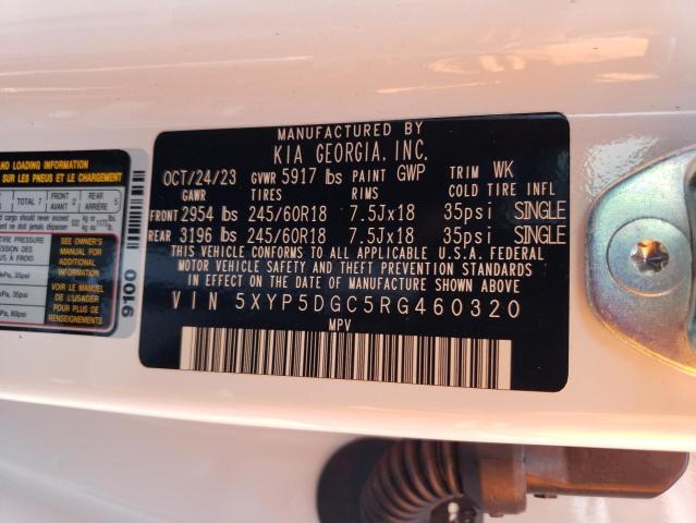 2024 Kia Telluride Sx VIN: 5XYP5DGC5RG460320 Lot: 57959534